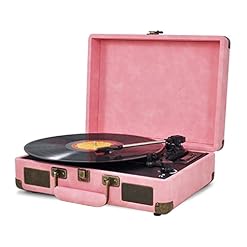 Bluetooth Record Player Belt-Driven 3-Speed Turntable Record Players Built-in Stereo Speakers with Headphone Jack/Aux Input/RCA Line Out - Les Beatles, Paul McCartney, John Lennon, RIngo Starr, George Harrison