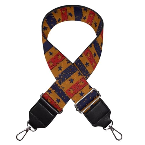 Image of TODIYADDU Vintage American Flag Purse Strap Bag Straps Replacement Crossbody Bag Straps Stars Stripe Straps for Crossbody Bags for Women Students Suitable for Crossbody Bag Handbag Computer Bag