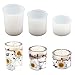 FONDUO forma do świec epoksydowych, 3 sztuki forma silikonowa do świeczników epoksydowych, świeczniki do samodzielnego wykonania, świeczniki do samodzielnego wykonania, pojemnik na ozdoby do wnętrz rzemiosła