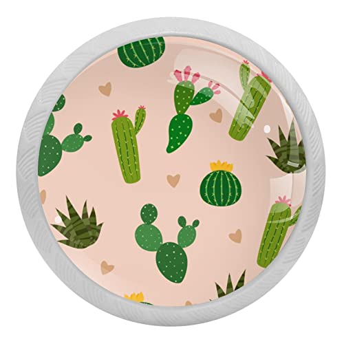 Boutons de placard ronds blancs lot de 4 avec cœurs pour tiroirs