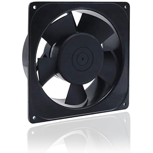 TAQA High Speed Exhaust Fan | 100% Copper Wound | 2600 RPM | 220-240V AC | Ventilation Fan for Bathroom, Kitchen, Toilet, UPS, Inverter, Fridge, Panels | 1 -Year Warranty (Black, 6 Inch Exhaust Fan)