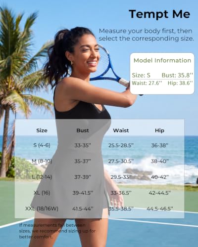 Image of One Piece Swimdress Tummy Control Swimsuit Modest Bathing Suit with Shorts | Elegant V neck swim dress, Flowy A-line design with skirt, Built-in boy shorts with side pocket, Removable padded cups