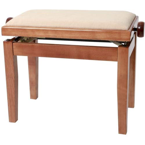 GEWA Banquette de Piano de Luxe – Couleur : Beige Brillant - Les Beatles, Paul McCartney, John Lennon, RIngo Starr, George Harrison GEWA Banquette de Piano de Luxe - Couleur : Beige Brillant