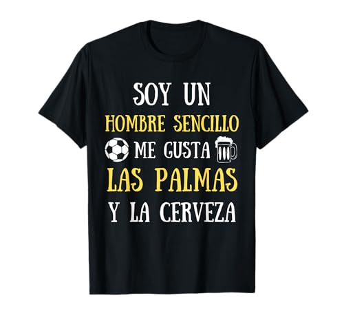 Las Palmas Futbol Hombre Divertido Regalo Seguidor Cerveza Camiseta