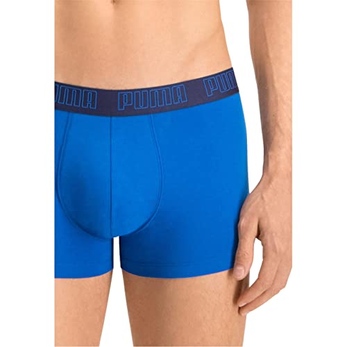 PUMA Herren Boxer Boxershorts Shorts Unterhosen Comfort Stretch 2er Pack, Farbe:Blau, Größe:2XL, Artikel:-005 True Blue – Ansicht 2