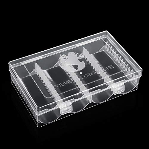 Mudor 41 Mm Coin Holder, 60 Pieces Silver Dollar Coin Capsules With Foam Gasket, Professional Coin Storage Case Box For Coin Collection #TOP7