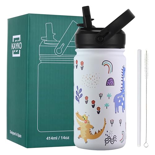 Borraccia Termica Sweety Fox Per Bambini - Design Dino, Acciaio Inox Senza BPA, Con Cannuccia - Foto 13