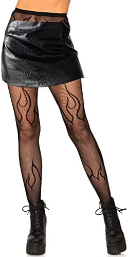 KLONKEE Pattern Fishnet Tights High Waisted Stockings Fashion Leggings Pantyhose for Women
