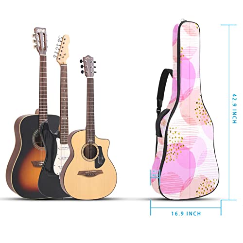 Hondank Housse pour guitare acoustique – Motif cercles roses – Épaisseur : 1 cm – Étanche – 101,6 cm – 106,1 cm… - Les Beatles, Paul McCartney, John Lennon, RIngo Starr, George Harrison Hondank Housse pour guitare acoustique - Motif cercles roses - Épaisseur : 1 cm - Étanche - 101,6 cm - 106,1 cm… – Image 5
