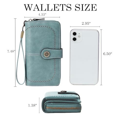 Womens Wallet Leather Bifold Rfid Blocking Wallet4