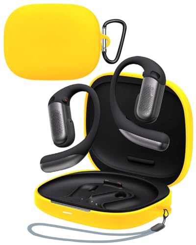 For Shokz OpenFit Pro �P�[�X YAJOJO ���C�����X �C���[�z�� �[�d�P�[�X�J�o�[ �J���r�i�E�L�[�`�F�[���t�� �V���R���ی�P�[�X �����h�~ �ϏՌ� �h�o �L�Y�h�~ �w��h�~ Shokz OpenFit Pro �Ή�(�C�G���[)