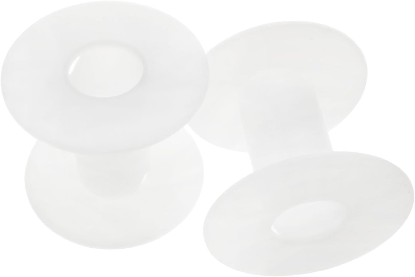 Xhziy 8 Pack White Empty Plastic Spool 2.8 Inch Bobbins for Yarn and Cord