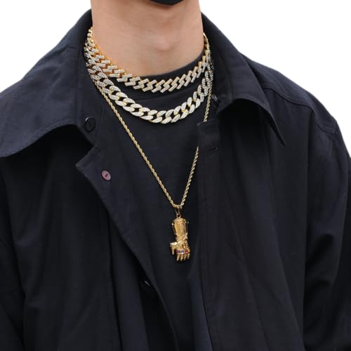 Thanos Infinity Gauntlet Pendant Necklace, Stainless Steel, Fashion Jewelry Gift4