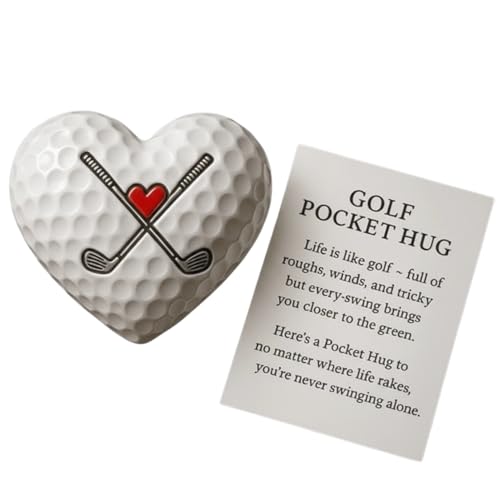 Pxcxu Golf Pocket Hug, Heart Shaped Golf Ball Marker with