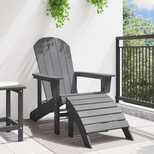 Fauteuil Adirondack en polyéthylène haute densité robuste avec dossier ergonomique - 4