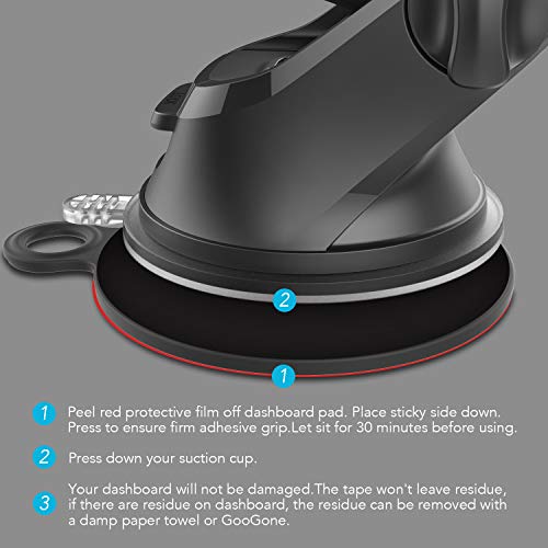Oqtiq Replacement Suction Cup Mount Part, With Replacement Dashboard Pad Disc, 17.2Mm Ball Joint Suction Cup With Adhesive Mounting Disk For Phone Mount Holder, Magnetic Mount, Windshield/Gps #TOP3