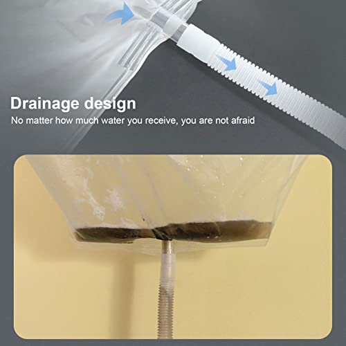 Klimaanlagen- Reinigungsabdeckung- AC- Servicetasche, Wasserdicht, Staubwaschmittel | 10ft Rohr 117×60, 5cm PVC | Passend Für Wandmontierte Geräte Mit 18.000 BTU Und Darunter Befindlichem Handtuch- Einsa-8