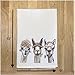 Alpaca Tea Towel - Trio of Alpacas Flour Sack Towel - Alpaca Kitchen Towel - Alpaca Lover Gifts - Alpaca gifts for mom - Handmade - Farmhouse Kitchen Decor - Llama towel - Llama gifts