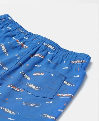 Image of Jockey CB03 Boys Super Combed Cotton French Terry Printed Shorts with Turn Up Hem Styling (Colors & Prints May Vary)