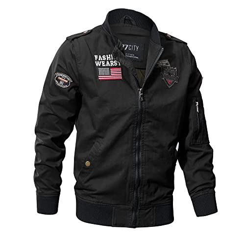 Veste tactique d'automne homme manteau cargo coton militaire Airborne - 2