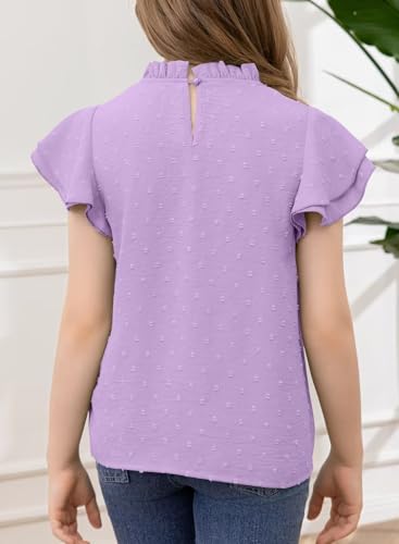 Image of DOKOTOO KIDS Girls Tops Short Sleeve Shirts Summer Blouse Size 6-15 Years