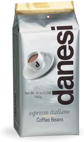 Danesi Caffe Gold Italian Whole Bean Espresso Coffee, Medium Roast (2.2 lb)