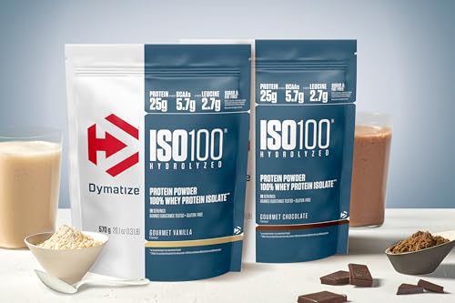 Dymatize ISO 100 Hydrolyzed Gourmet Vanilla 570g - Hydrolysat de Protéines de Whey + Poudre d'Isolat – Image 3