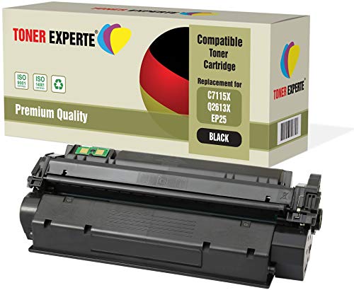 TONER EXPERTE Pack de 2 Compatibles C7115X Q2613X EP 25 Cartuchos de Tóner Láser para HP LaserJet 1000, 1005, 1200, 1220, 1300, 3080, 3300, 3310, 3320, 3330, 3380, Canon LBP1210