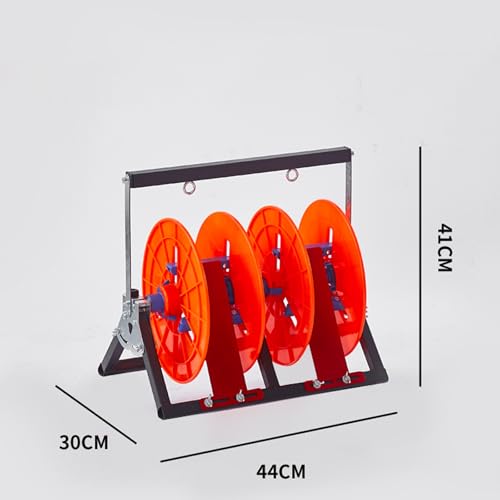 Support pour bobines de câble en acier au carbone avec 2 bobines incluses - 3