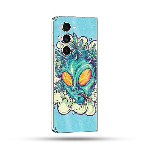 Image of MightySkins Glossy Glitter Skin Compatible with Samsung Galaxy Z Fold 5 Full Wrap - in Outer Space | Protective, Durable High-Gloss Glitter Finish | Easy to Apply & Change Styles | Made in The USA