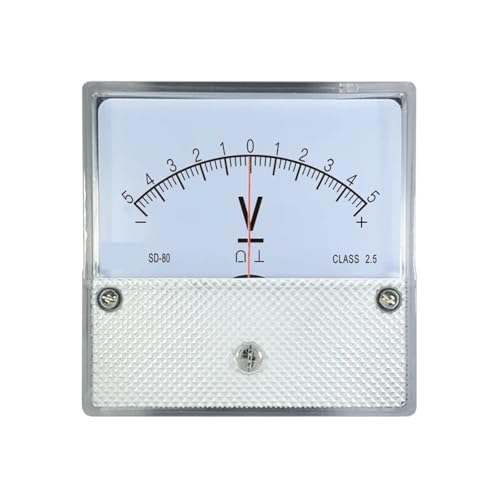 Voltímetro de CC SD80 instrumento de medición analógico con cero central de cincuenta voltios 3