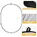 Kate Collapsible Backdrop Audition Backdrop for Headshot Photography,Video Conference,Live Streaming(5'x6.5',1.5x2m,Black/White)