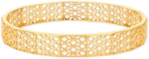 Mia by Tanishq 14 KT Gold Elegant Geometric Bangle for Women(553026VCBR1A002EA000015) 12.108 Grams