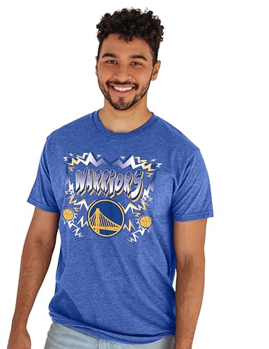 Golden State Warriors NBA Officially Licensed T-Shirt Heathered Team Color Basketball, Large