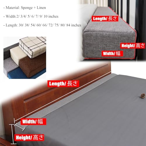 Cama Gap Filler Wall Side, California King to Twin Beds/ GG Almofada de espaço para cabeceira de dor