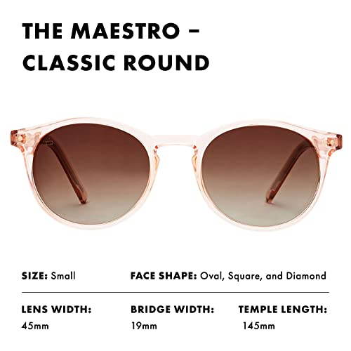 Image of PRIVE REVAUX Unisex's The Maestro /S Round Sunglasses