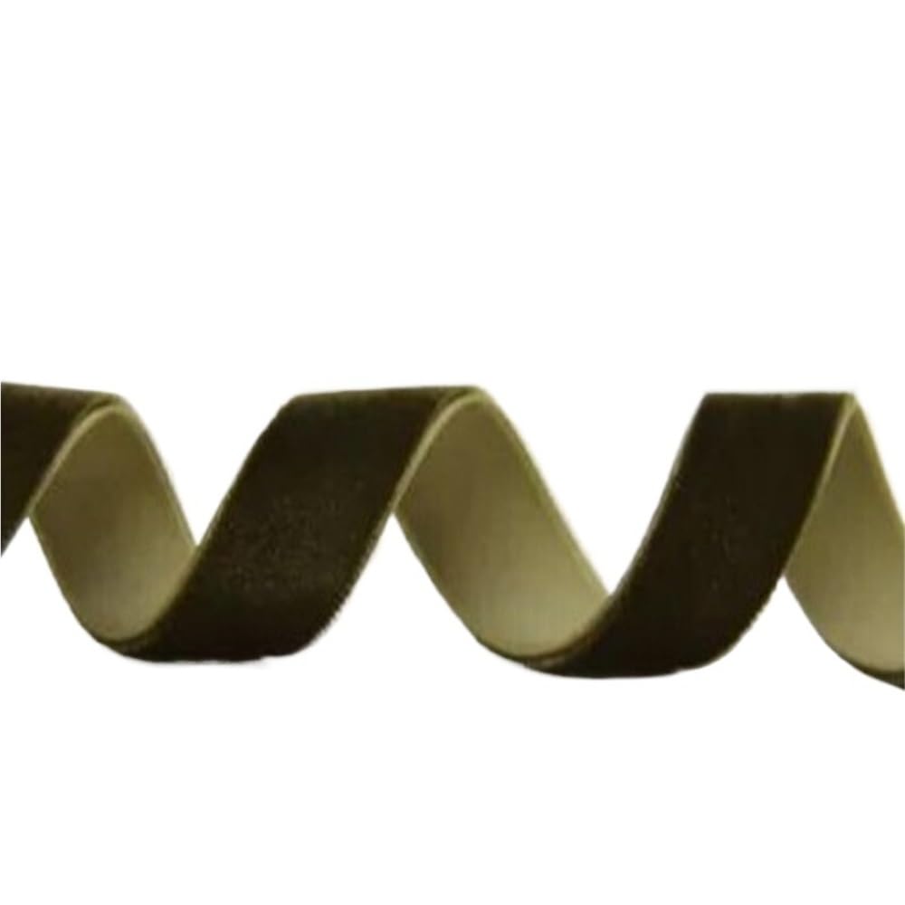 Ruban velours vert mousse 9mm pour emballage cadeau et création