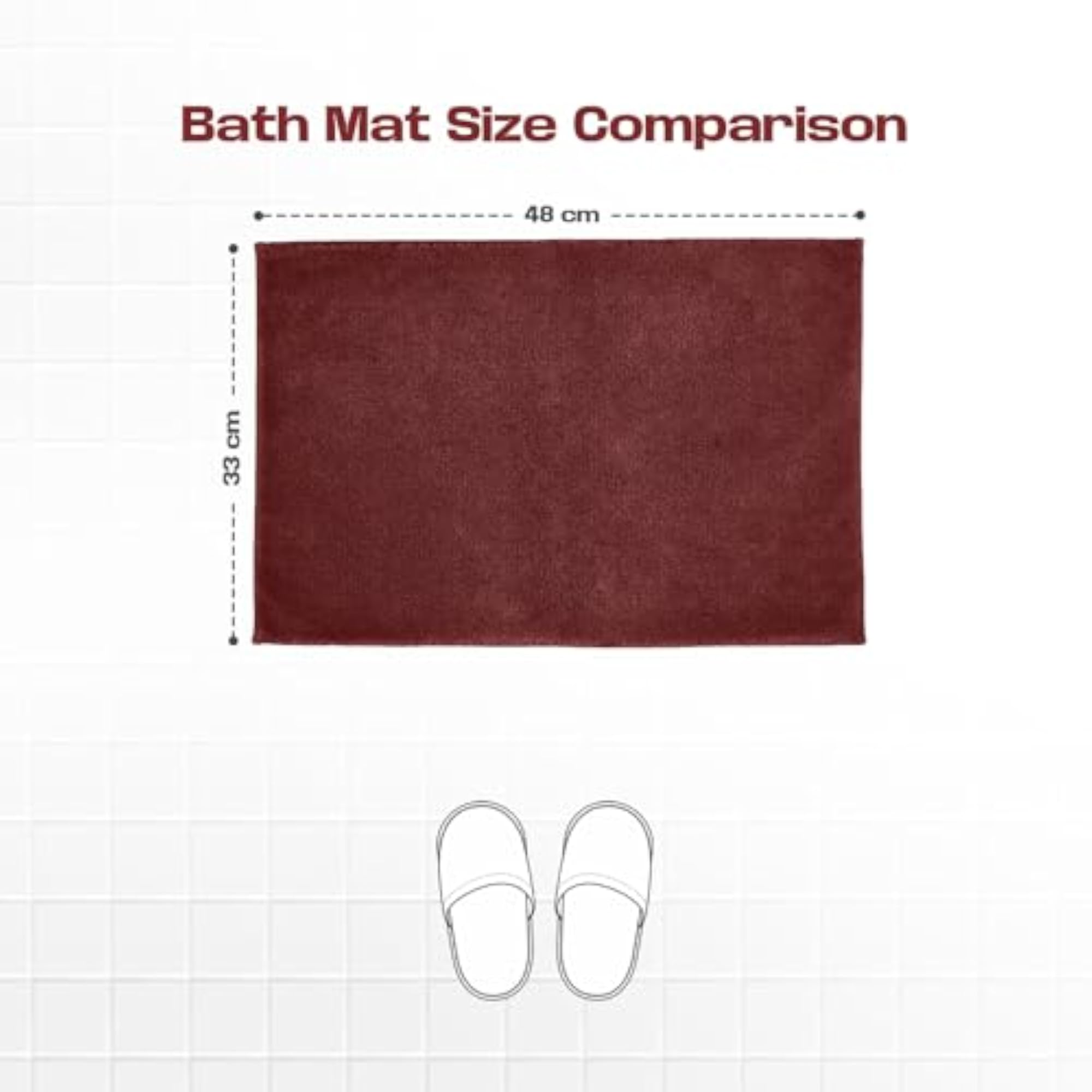 Microfibre Bath Mat Soft & Absorbent Multipurpose Mat