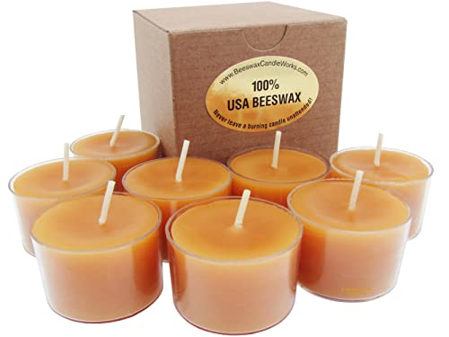 Beeswax Candle Works, 8-Hour Tea Lights (Pack Of 18) 100% Usa Beeswax #TOP6