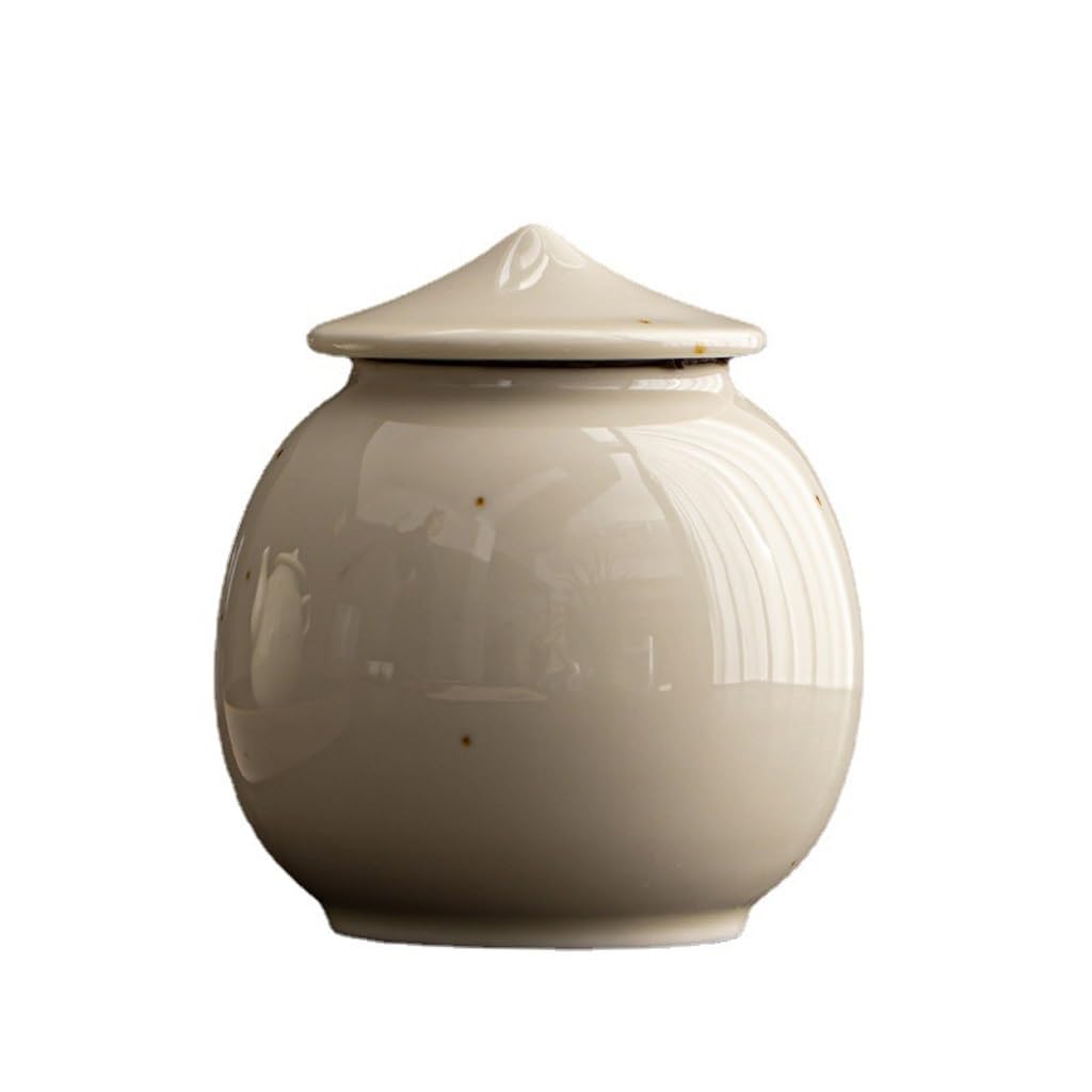 Juego De Té Lata de té Retro, Lata de Almacenamiento de té de cerámica for el hogar, Lata sellada de Doble Capa a Prueba de Humedad, Lata de Almacenamiento de té portátil Tarro para Guardar Té