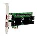 Syba SD-PEX40105 8-Port SATA-3 6G Dual Chipset PCI-E 2.0 x1 Slot Controller Card Internal and External Ports,