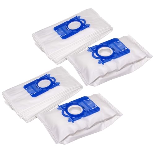 vhbw 20x bolsa compatible con Hugin HN 7005 Titan, HN 7007 Titan, HN 7006 Titan aspiradora - vellón micro, 28 cm x 17,5 cm blanco