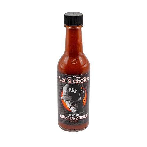 Miniatura 8 de T.J.'s Choice F****** Intense Ghost Pepper Type S*** Salsa picante hecha a mano con pimientos frescos orgánicos cultivados en granja en Indiana y
