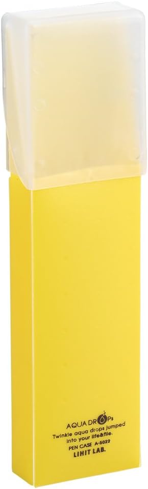 LIHIT LAB Pen & Pencil Holder, Clear, 7 x 2 inches (A5022-1)