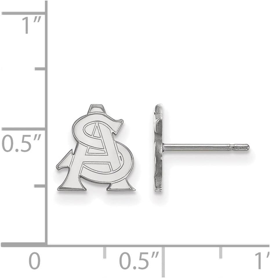 Arizona State Extra Small (3/8 Inch) Post Earrings (Sterling Silver)