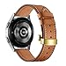 FAGWIG Genuine Leather Watch Band for Women Men Quick Release Spring Bars Bands 20mm 22mm Top Cowhide Calfskin Wristband Replacement Watchband Strap Butterfly Buckle