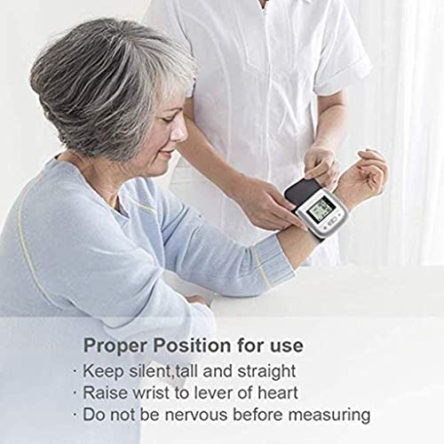 Qinersaw Wrist Blood Pressure Monitor Large Lcd Display & Adjustable Wrist Cuff, Automatic Reading For Home Use, For Home Hospital Medical Sports Detection #TOP4