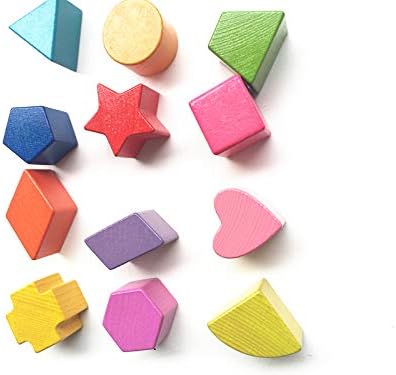 Fun World Toys Wooden toys 12 pieces Shape sorter cube - Quality wooden toys for early development, Brown, 14 cm x 14 cm x 14 cm - Image 3