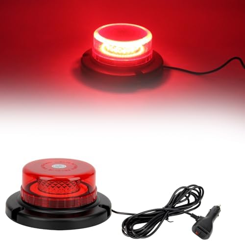 40 LED Magnetic Beacon Strobe Light - 12V-24V Emergency Warning Light For Vehicles - View #2