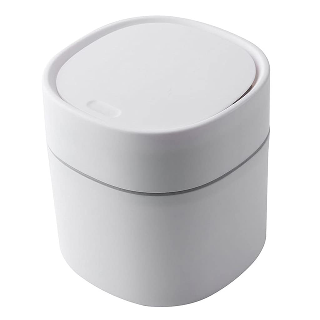 Mini Desktop Multifunctional Trash Can Home Car Storage Bucket Accessories with Lid Garbage Bin Nordic Living Room Office(OneColor)